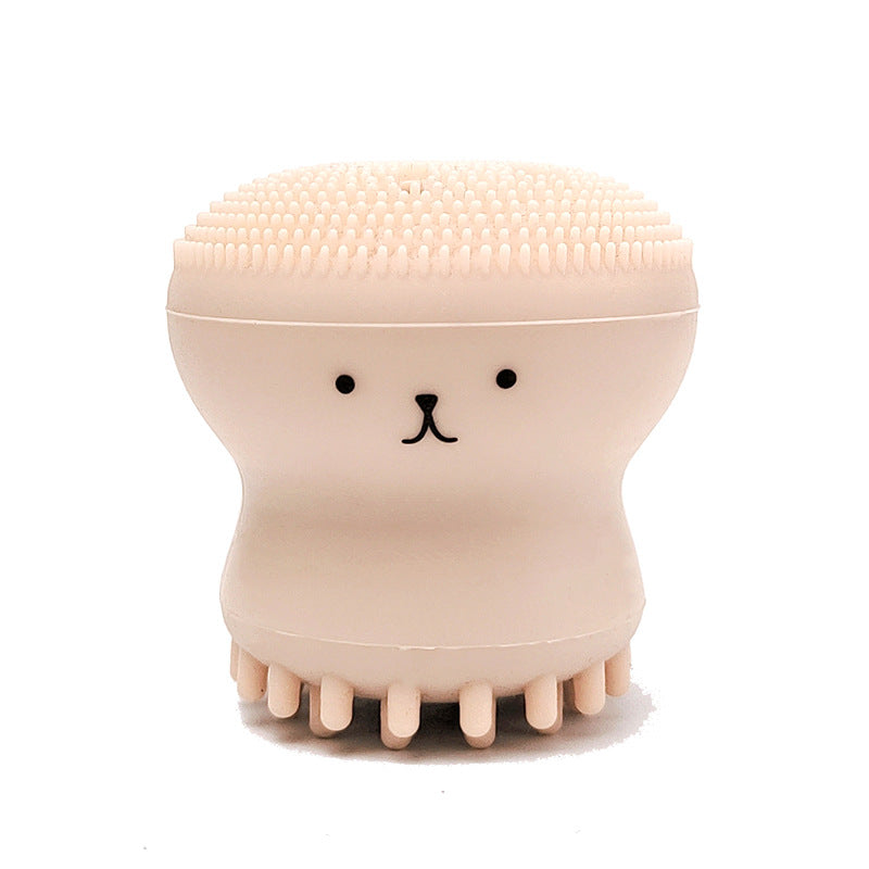 Exfoliating Facial Cleaning Scrubber Brush, Octopus Shape Silicone Miniature Face Deep Clean Tool, Face Massage Scrub Brush, Manual Face Washing, Fit For Daily Skin Care