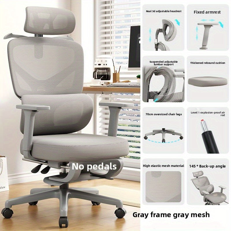 Ergonomic Chair, Comfortable Chair, Gaming Chair, Mesh Chair, Breathable Chair, Waist Support, Lumbar Support, Swivel Chair, Height Adjustable Chair, Home Office Chair, Ergonomic Chair