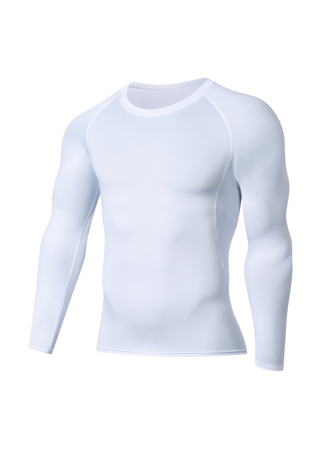 Men's Slimming Long Sleeve T-shirt, Compression Sweat Fitness Training Base Layer, Men's Waist Sculpting Sports Shapewear