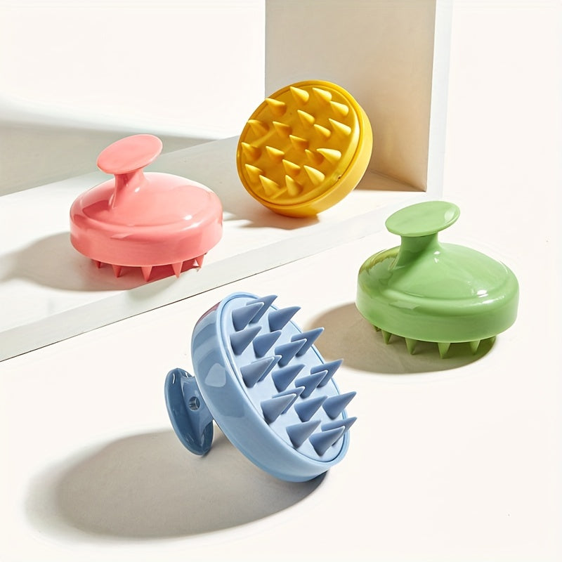 Soft Silicone Scalp Massage Brush For Wet And Dry Use - Shampoo Brush - Gentle Cleaning Hair And Scalp