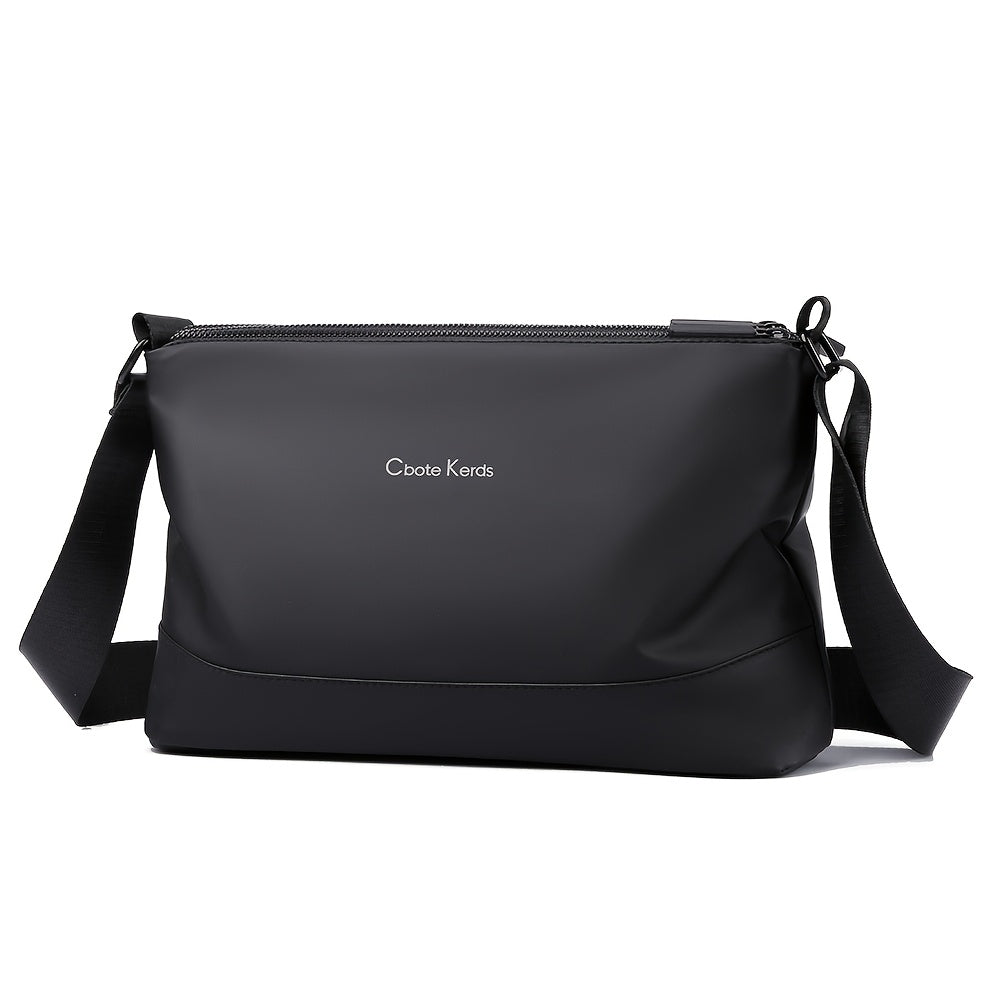 Men's Fashionable Small Crossbody Bag with Triple Compartment, Nylon, Zip Closure, Polyester Lined - Ideal for Daily Commute, Backpack, Capacity