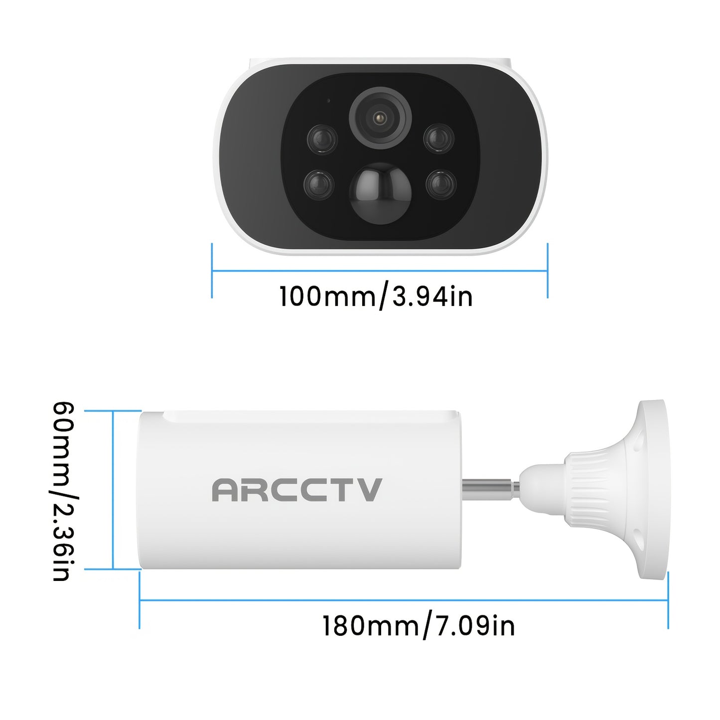 Solar Security Cameras Wireless Outdoor, 4 Cam-Kit, 4MP Solar Security Camera Wireless System, Color Night Vision, Motion Detection, No Monthly Fee, 64GB Memory Card, Outdoor Surveillance, Property Protection, Wireless Setup,