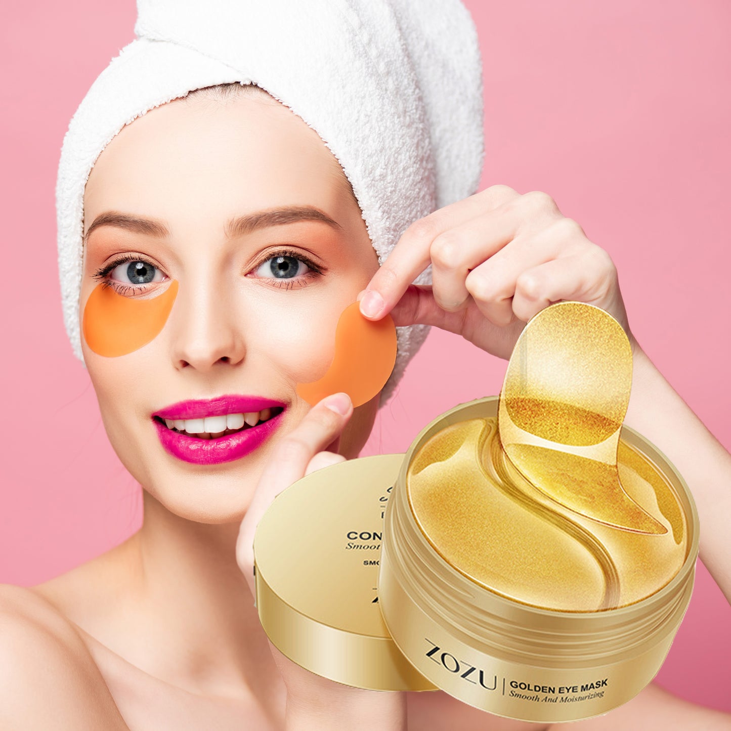 60pcs Moisturizing And Lifting Eye Masks For - Avocado And Golden Eye Patches For Firming And Tightening Under Eye Skin