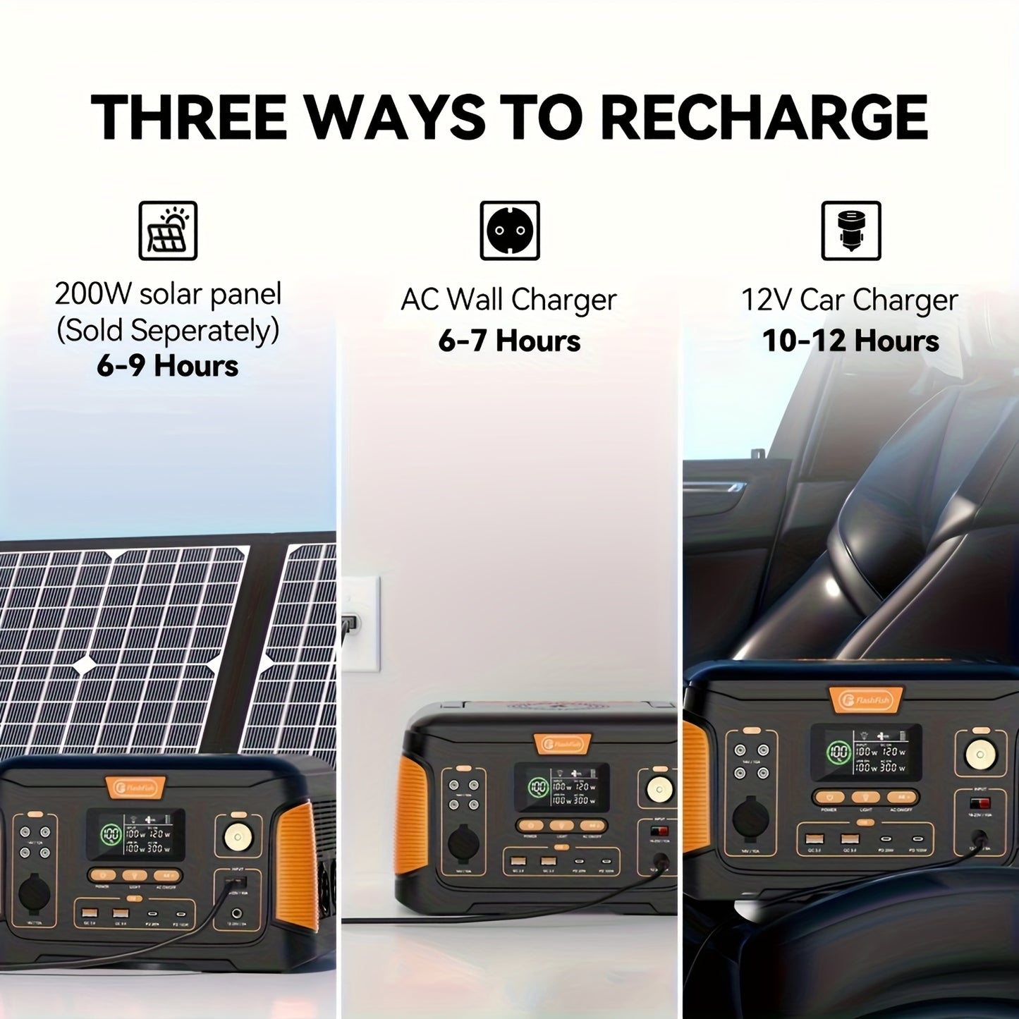 1000W Portable Solar Generator with Panel, Portable Power Station with Solar Panel 100W, 932.4Wh Lithium Battery Pack Power Source, Pure Sine Wave Inverter Portable Power Generator for Outdoors, Campings, RVs, Home Uses, Emer