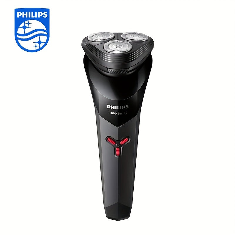 Philips Shaver Series 1000 Electric Razor S1113 PowerCut Blade ContourFlex Shaving Head Attachment Automatic Grinding Blades 3D Floating Shaving Head Ergonomic Design USB Charging 1 Hour Full Charge for 30 Minutes Runtime