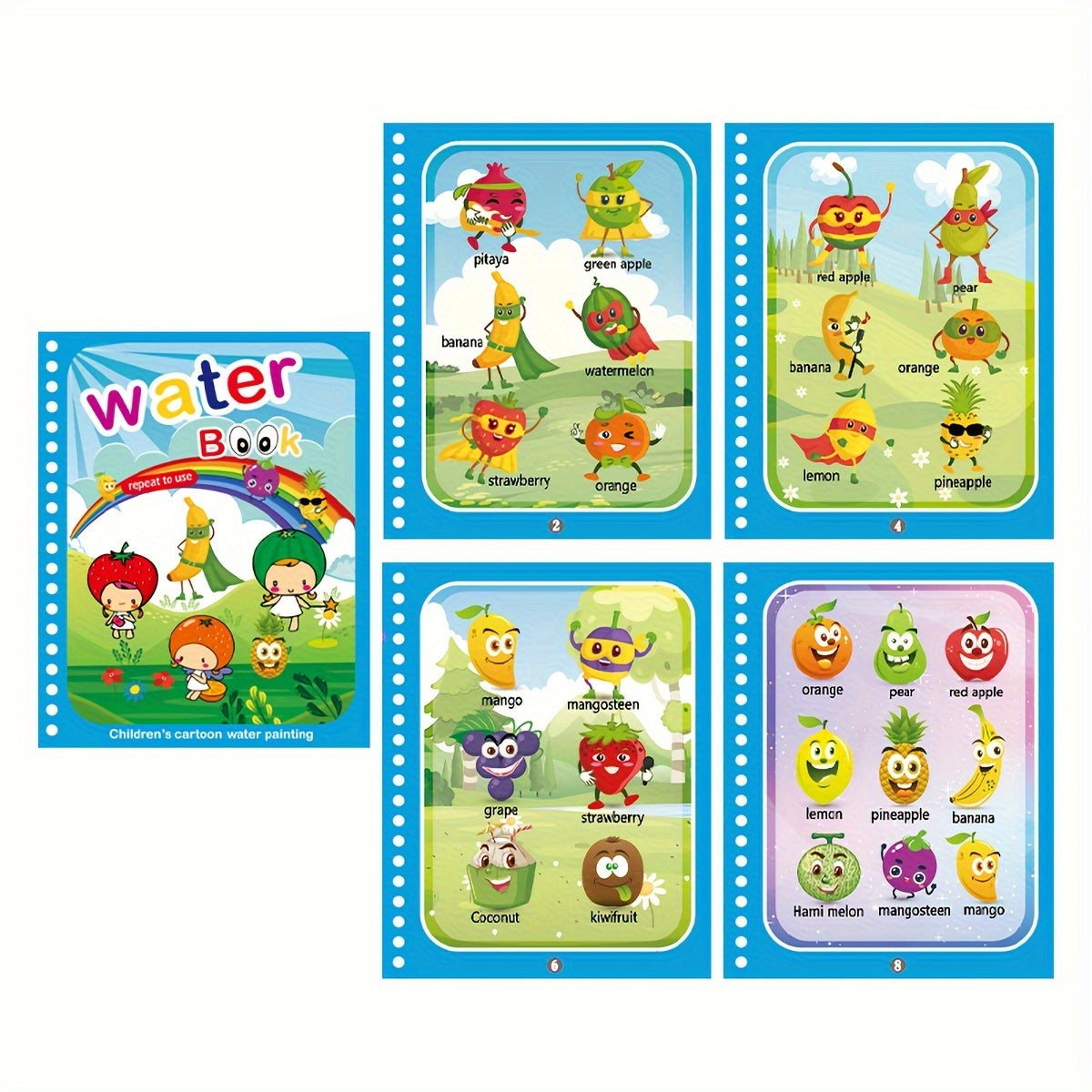 1pc Reusable Coloring Book Drawing Book Painting Drawing Toys Toys For Christmas Halloween Gifts Easter Gift
