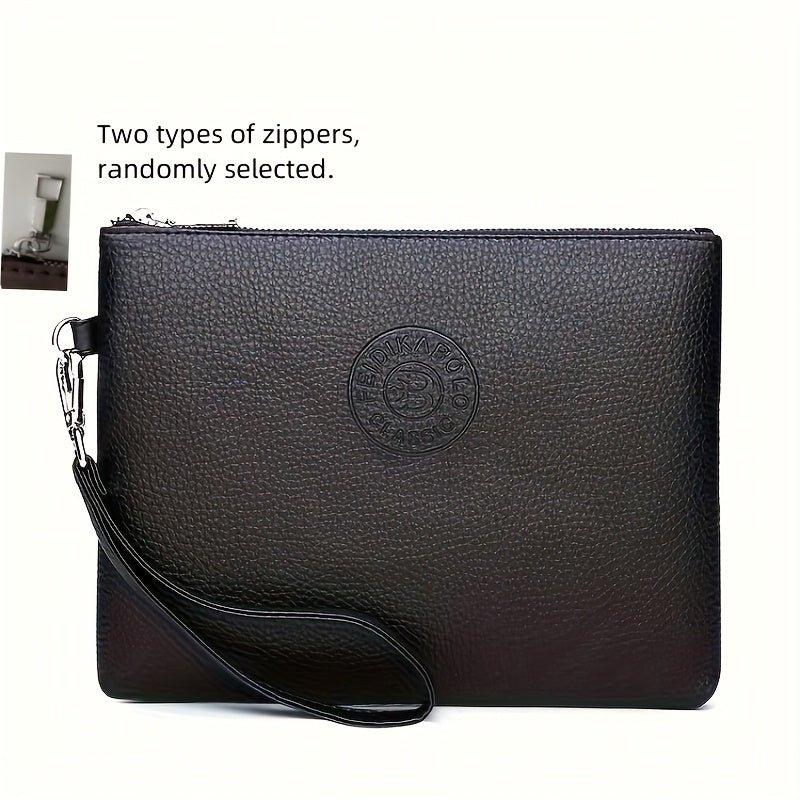 Soft Handbag For Men, Envelope Wrist Bag For Daily Commute
