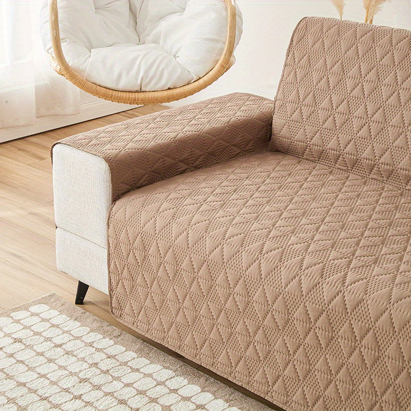 1pc Double-sided Waterproof Sofa Slipcover, Cushion Sofa L-shaped Universal Cover, Furniture Protector For Bedroom Office Living Room Home Decor Washable Couch Cover For Dog