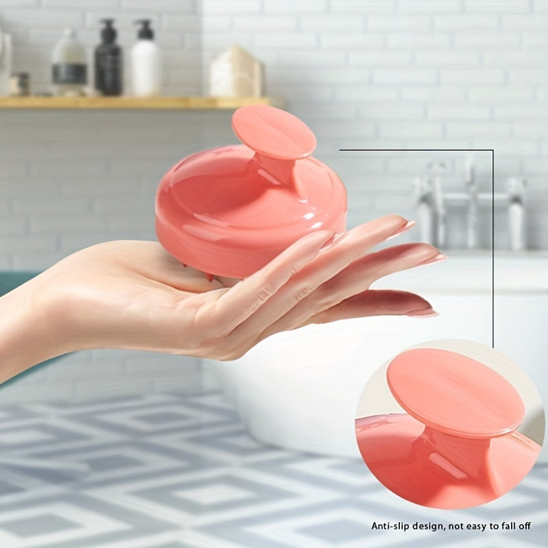Soft Silicone Scalp Massage Brush For Wet And Dry Use - Shampoo Brush - Gentle Cleaning Hair And Scalp