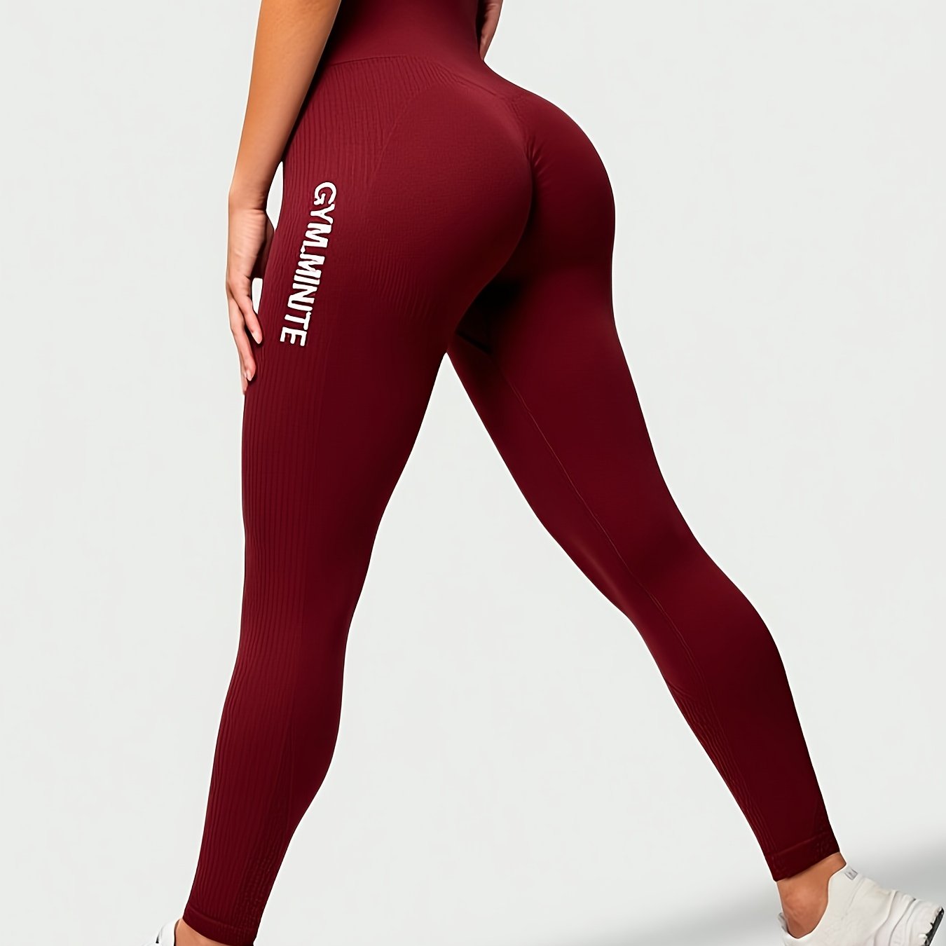 Women's High-Waisted Seamless Leggings - Tummy Control Butt-Lifting Pants with 4-Way Stretch, Full-Length Running Cycling Pants, Opaque All-Season Comfort & Elastic Waistband (Casual & Wear), Slimfit Design, Stretchy Fabric,