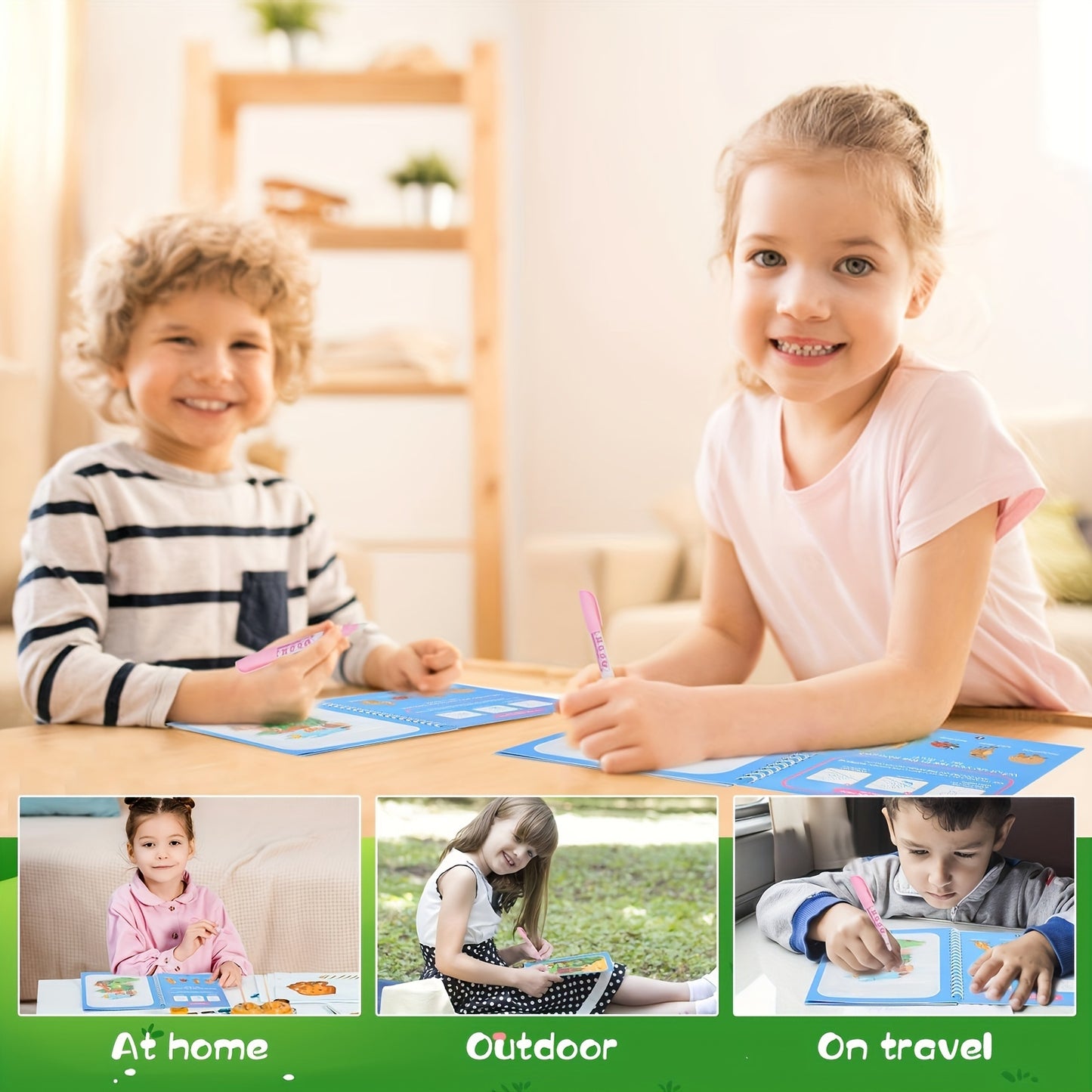1pc Reusable Coloring Book Drawing Book Painting Drawing Toys Toys For Christmas Halloween Gifts Easter Gift