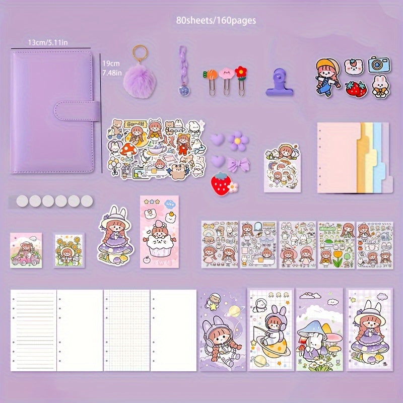 1pc Ziyi Miss AKI Journal Cute Notebook Planner With Free Stickers