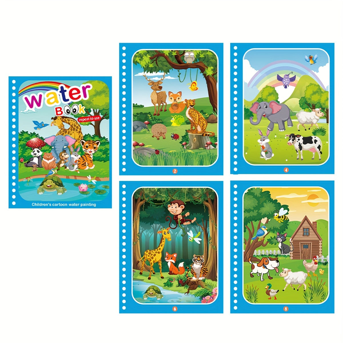 1pc Reusable Coloring Book Drawing Book Painting Drawing Toys Toys For Christmas Halloween Gifts Easter Gift