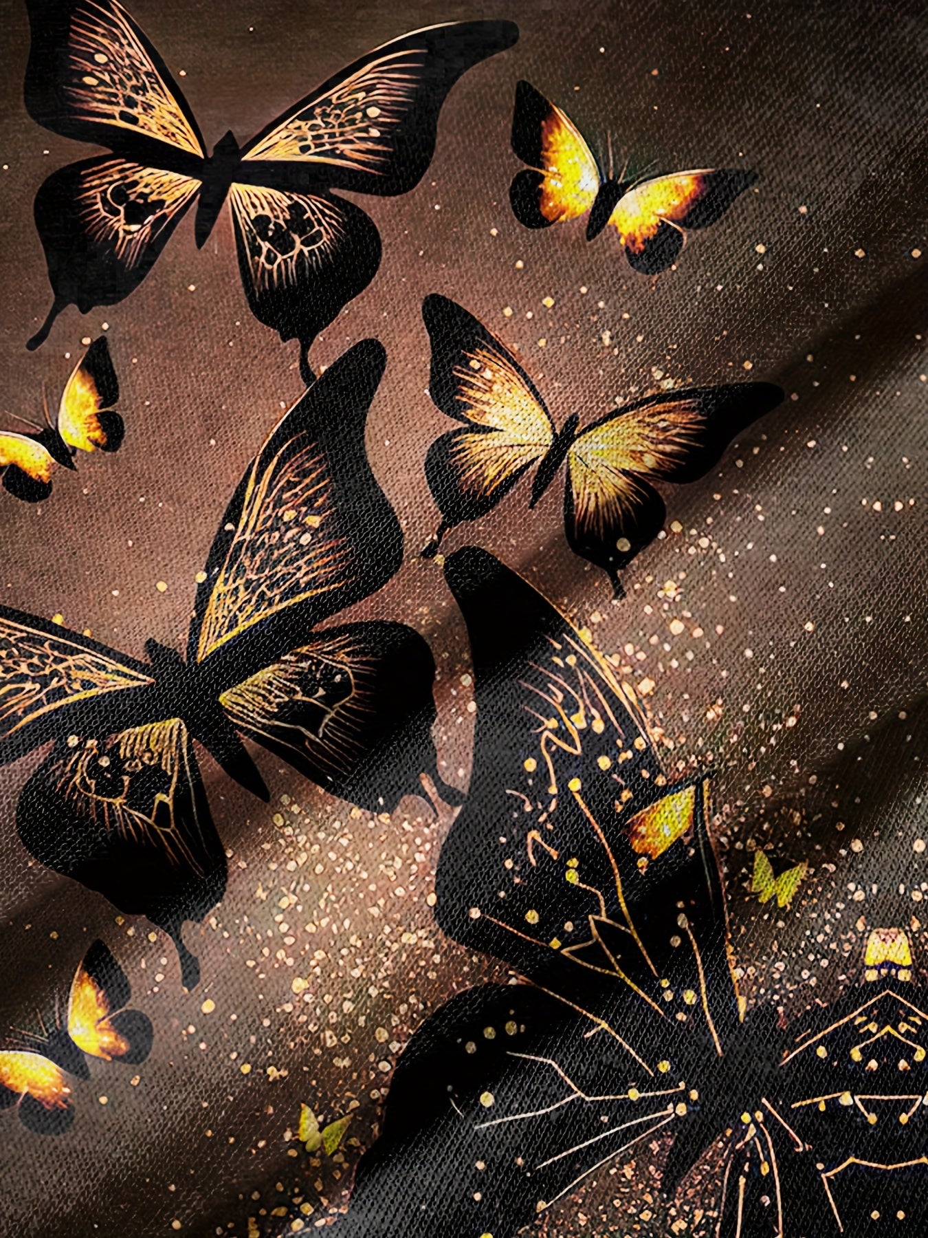 Butterfly Print T-shirt, Short Sleeve Crew Neck Casual Top For Summer & Spring, Women's Clothing