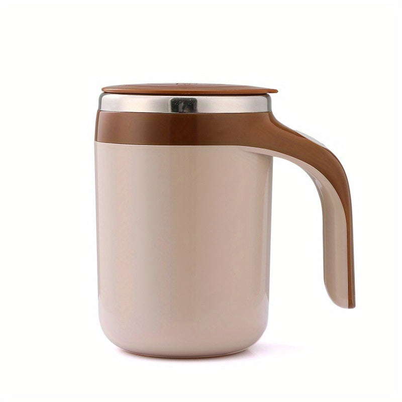 Fully Automatic Stirring Cup, Multifunctional Electric Coffee Mug, Lazy Rotating Magnetic Stainless Steel Milk Mug, And Travel Mug.