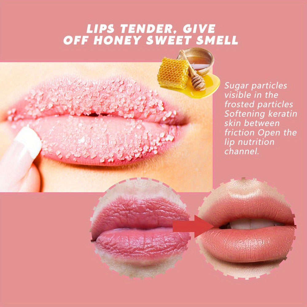 Peach Lip Scrub Exfoliating Fade Lip Lines Removing Dead Skin Moisturizing Care Makeup Dark Lip Corrector