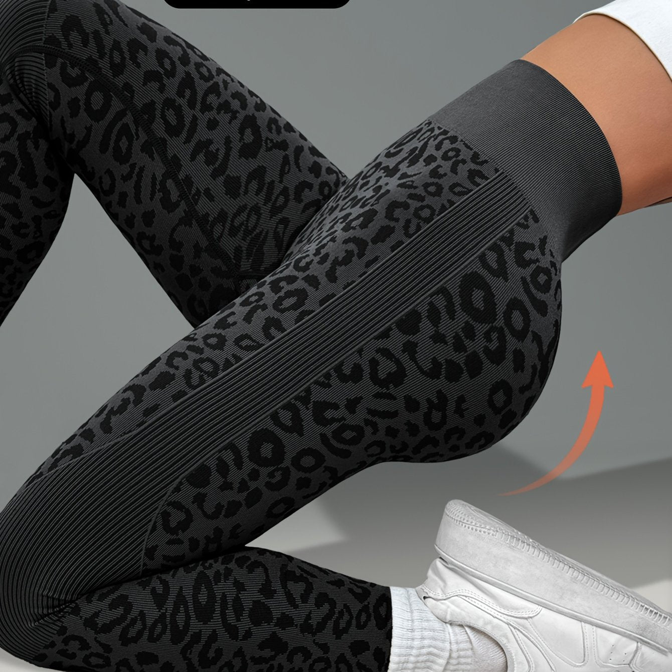 Women'S Leopard Print Yoga Pants - Non-Slip Workout Leggings with Elastic Waistband, Stretchy & Breathable Gym Pants for Yoga, Running, Casual Attire - All-Season Fitness Leggings in Pink & Leopard Print - Non-Slip Grip Activ