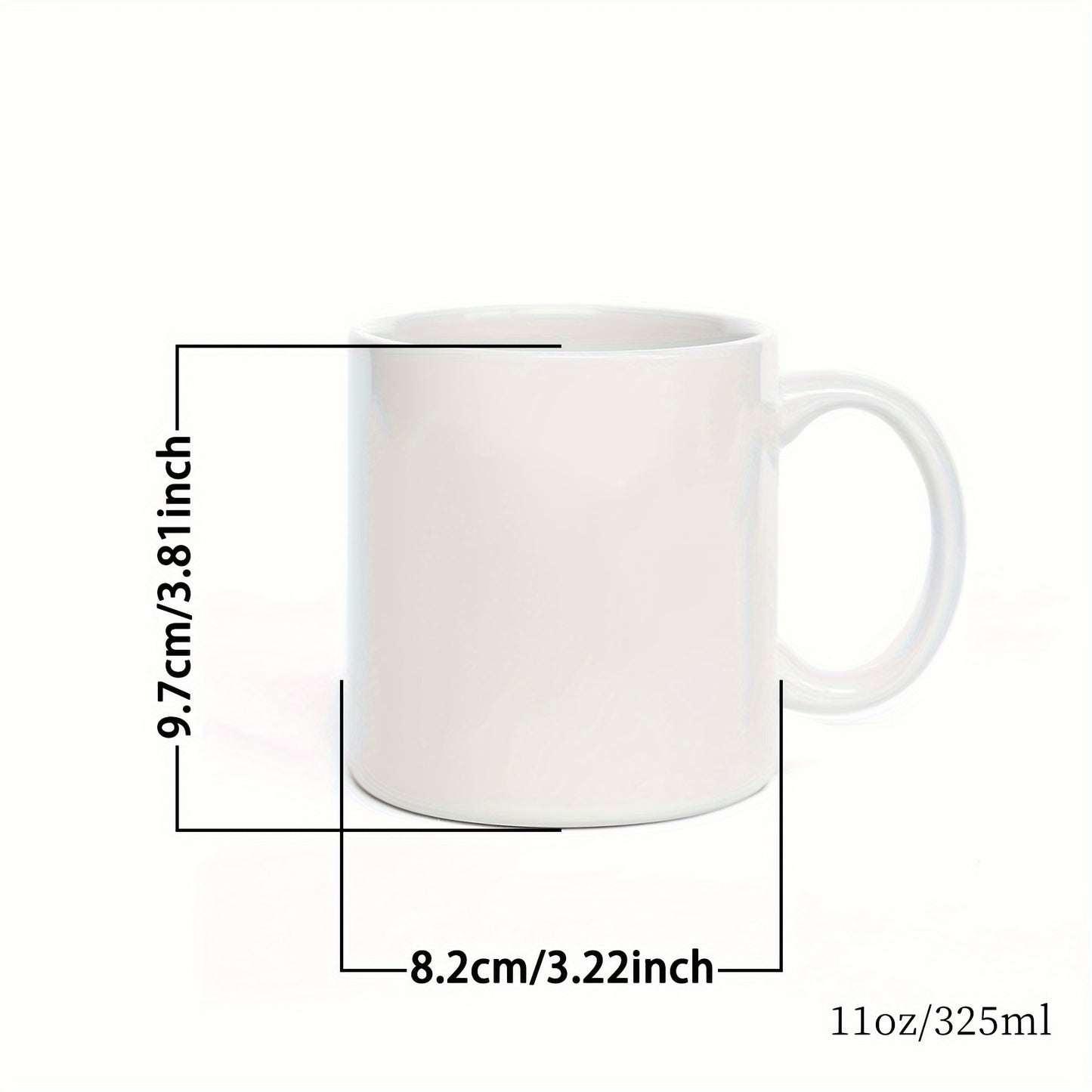 1pc, 11oz Printed Blue Sticky Notes Pattern Ceramic Mug, Portable Wide Mouth Coffee Cup, Water Cup, Suitable Gift For Family Friends, Summer Essential, Back To School Supplies, Apartment Essentials, College Dorm Essentials