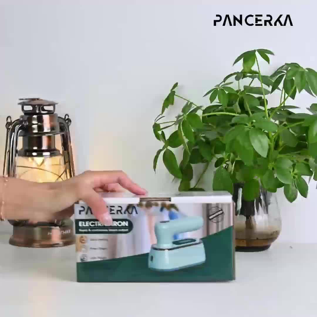 PANCERKA 1pc Handheld Garment Steamer Iron for Clothes, 1200W 2-in-1 Ironing & Steaming, Large Soleplate, Fabric Wrinkle Remover for Home and Travel (EU Plug), Travel Clothing Steamer, Sleek Iron Design, Durable Iron Construc