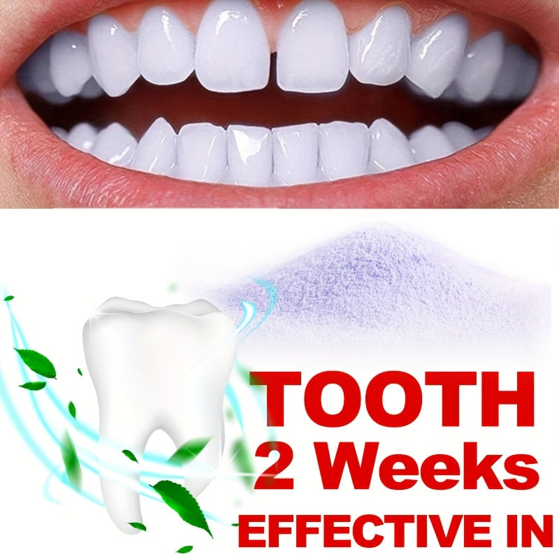 BHATCYK 3 Days Purple Teeth Whitening Powder, Fresh Mint Flavor, 80ml/2.71oz, Teeth Polishing and Deep Cleaning Powder for Brighter Smile, Suitable for Daily Use and Travel