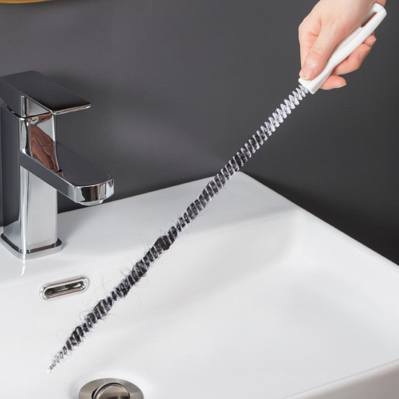 1pc Pipeline Dredging Brush - Sink Drain Overflow Cleaning Brush, Household Sewer Hair Catcher, Snake Hair Drain Clog Remover Cleaning Tool For Bath Tub, Kitchen Sink, Toilet Etc