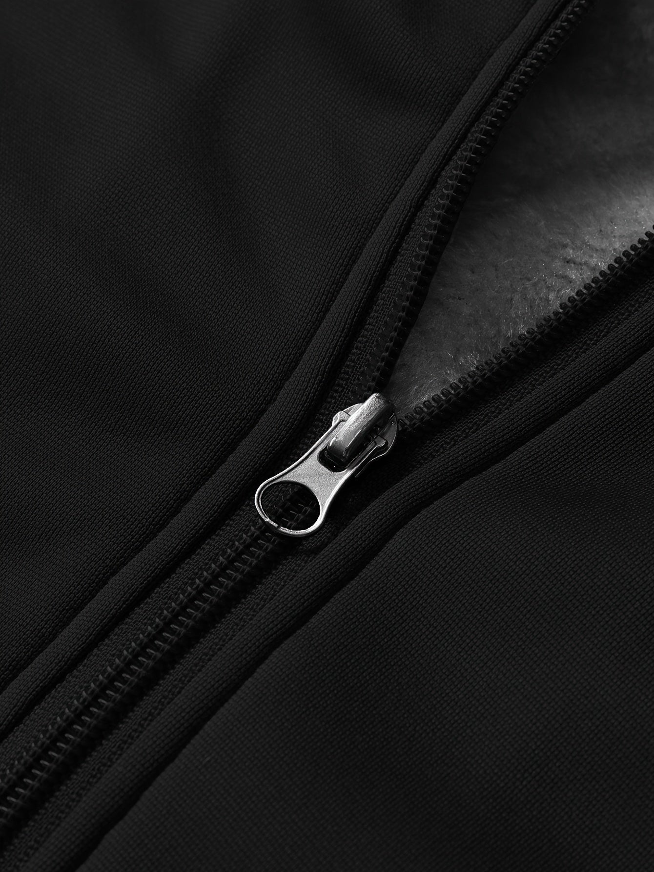 Men's Warm Fleece Hooded Jacket Coat, Warm Thick Zip Up Hoodie For Fall Winter