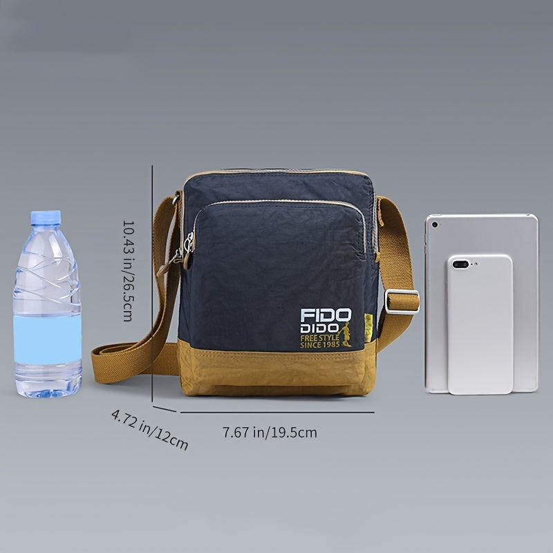 Phidudu Men's Single Shoulder Bag Fashion Casual Crossbody Oxford Cloth Outdoor Small Backpack Korean Style Trendy Bag