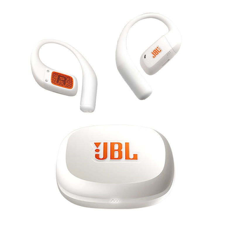 For JBL ZONE True Wireless Open-Ear Sports Headphones, Neckband Wireless Earbuds for Swimming, Cycling, Running, Long Battery Life, High-Quality Sound, Clear Call and Music Output, USB-C Charging, Rechargeable Battery, Black
