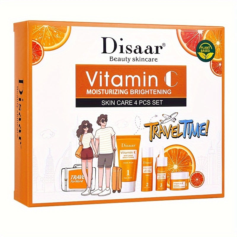 Vitamin C & Hyaluronic Acid Facial Care Set, Hydrate, Moisturize & Firm Skin - Perfect Gift For Any Occasion Gifts Father's Day Gift