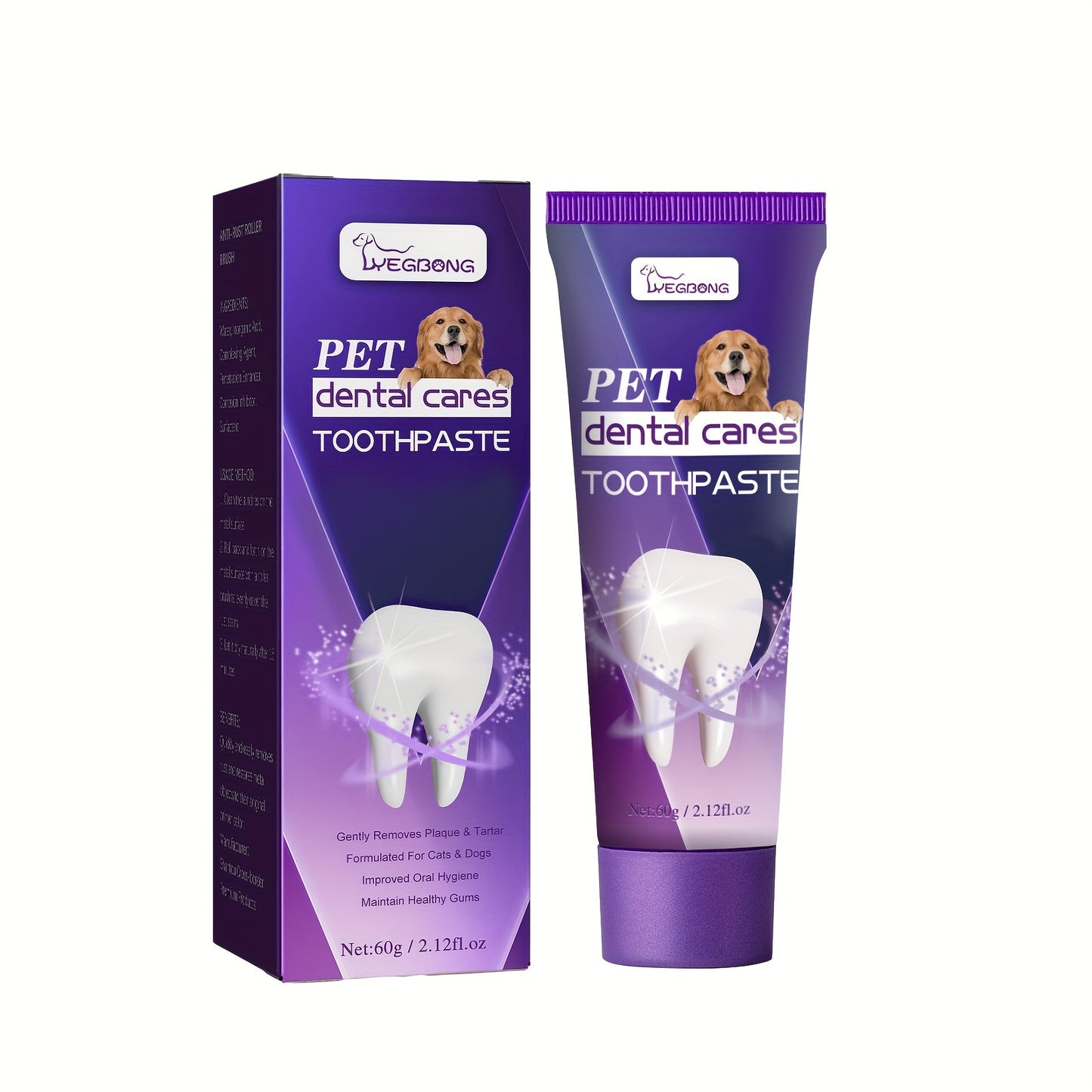 Pet Dog Toothpaste For Dog Cleaning Mouth Odor Tartar Tooth Stain Gum Care Toothpaste, Pet Dental Hygiene Kit