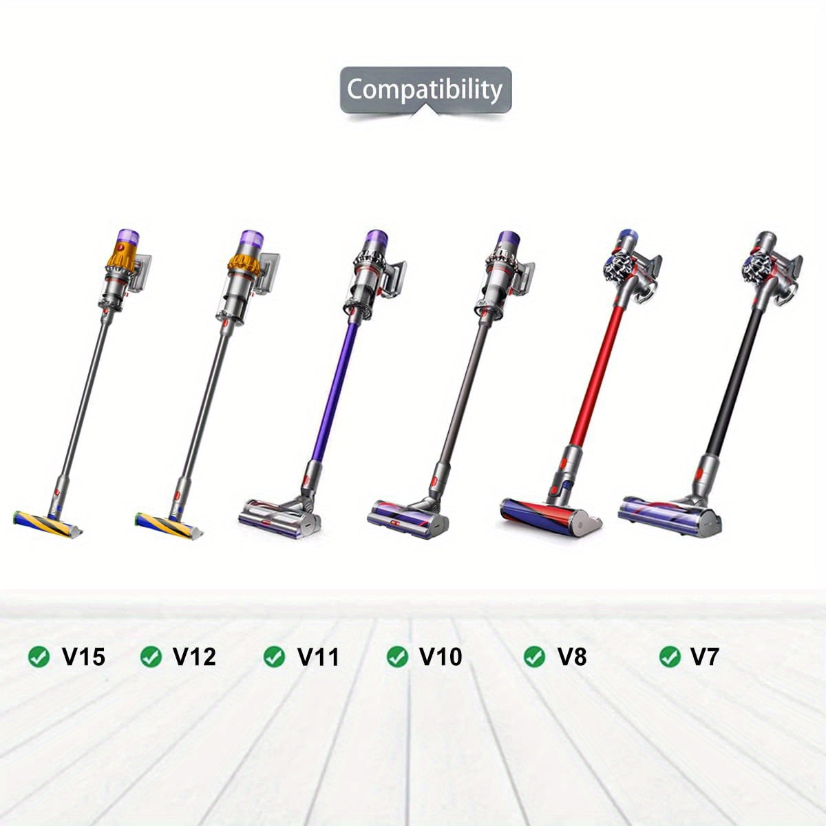 Groom Tool Kit For Dyson Vacuums, Pet Dog Brush Hair Vacuum Attachment For Dyson V7/8/10/11/15, Suitable For Long Or Medium Haired Dogs, Vacuum-Assisted Dog Groomer & Self-Cleaning Mess-free Grooming