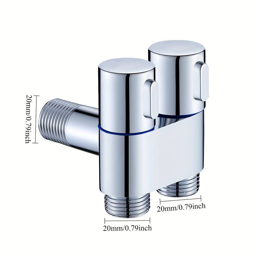 Versatile Wall-Mounted Spray Gun Set with Dual Stainless Steel Valves - Ideal for Bathroom, Pet Showers & More, Chrome Finish, Easy Installation, Fits G1/2 Hoses, Floor Cleaning Tool|Sleek Bathroom Fixture|Durable Alloy Const