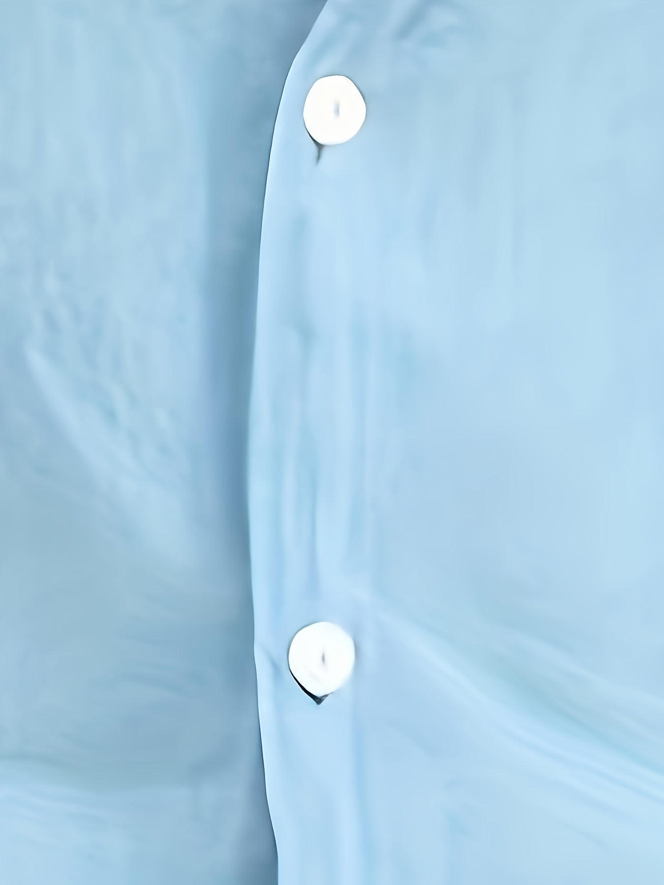 Solid Color Men's Cotton Long Sleeve Button Up Shirt, Men's Spring Fall Lapel Top