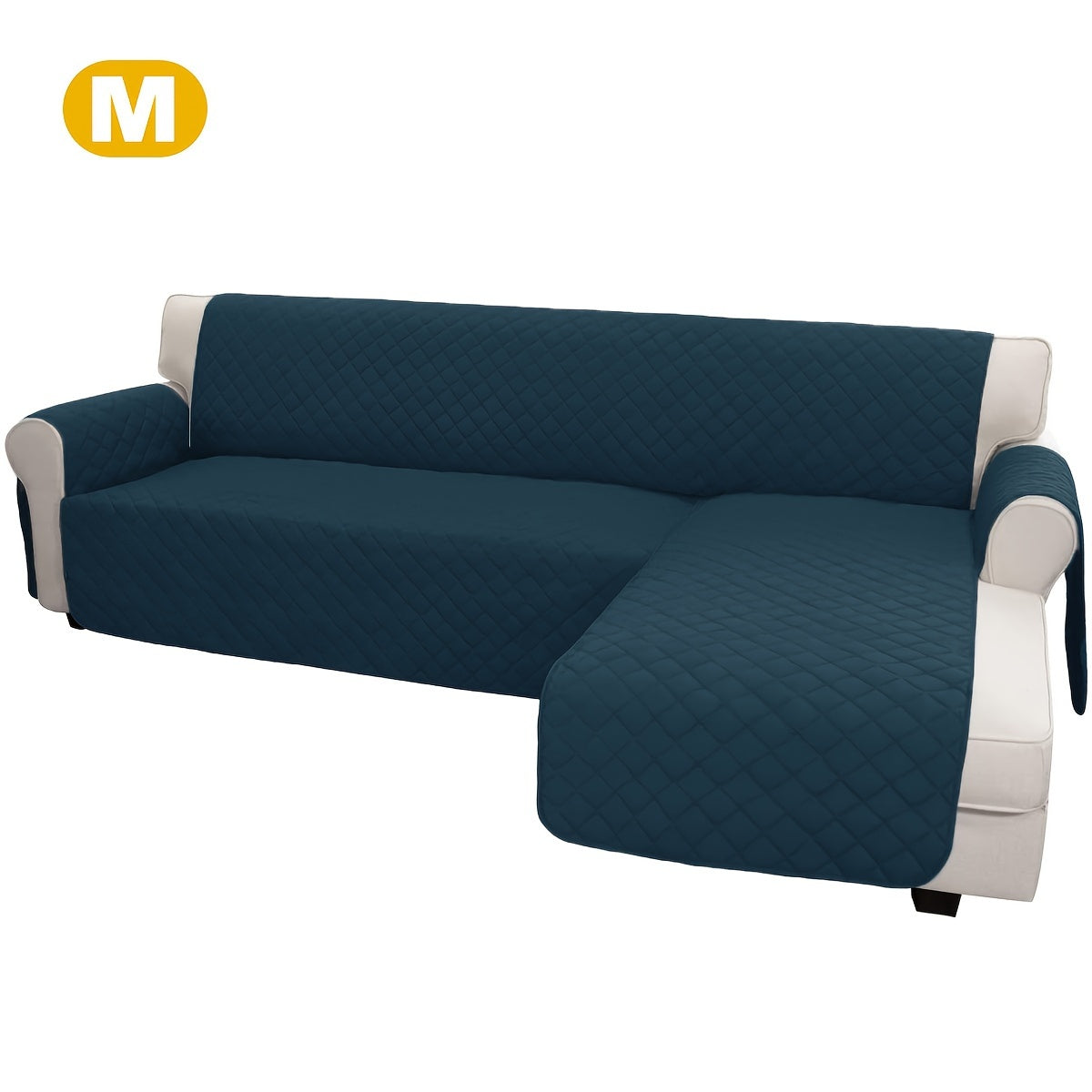 1pc Brushed Spring Polyester Two-Tone Double-Sided Chaise Lounge Cushion, Universal Sectional Sofa Cover for Left And Right Chaise.