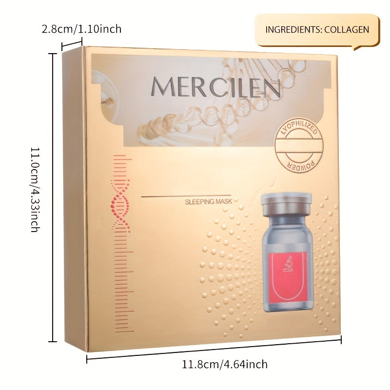 Mercilen Hydrating Sleeping Maskx20 Pack - Alcohol-Free, Collagen & Hyaluronic Acid Moisturizer for All Skin Types, Compact & Scented with Tea Tree, Beauty Essentials|Tea Tree Scent|Collagen Hydrating Mask