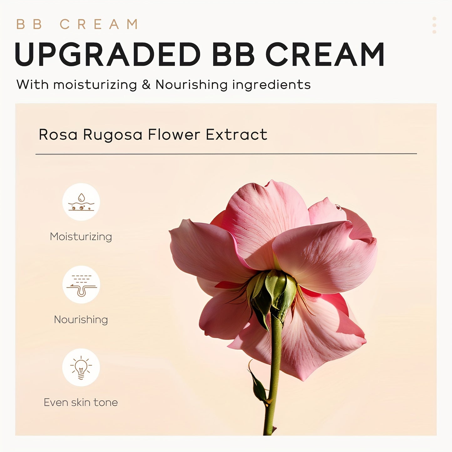 Quiyum BB Cream, Waterproof Long Lasting Pores Concealer, Brighten Skin Tone, Cover Blemishes Make Up Foundation 30g
