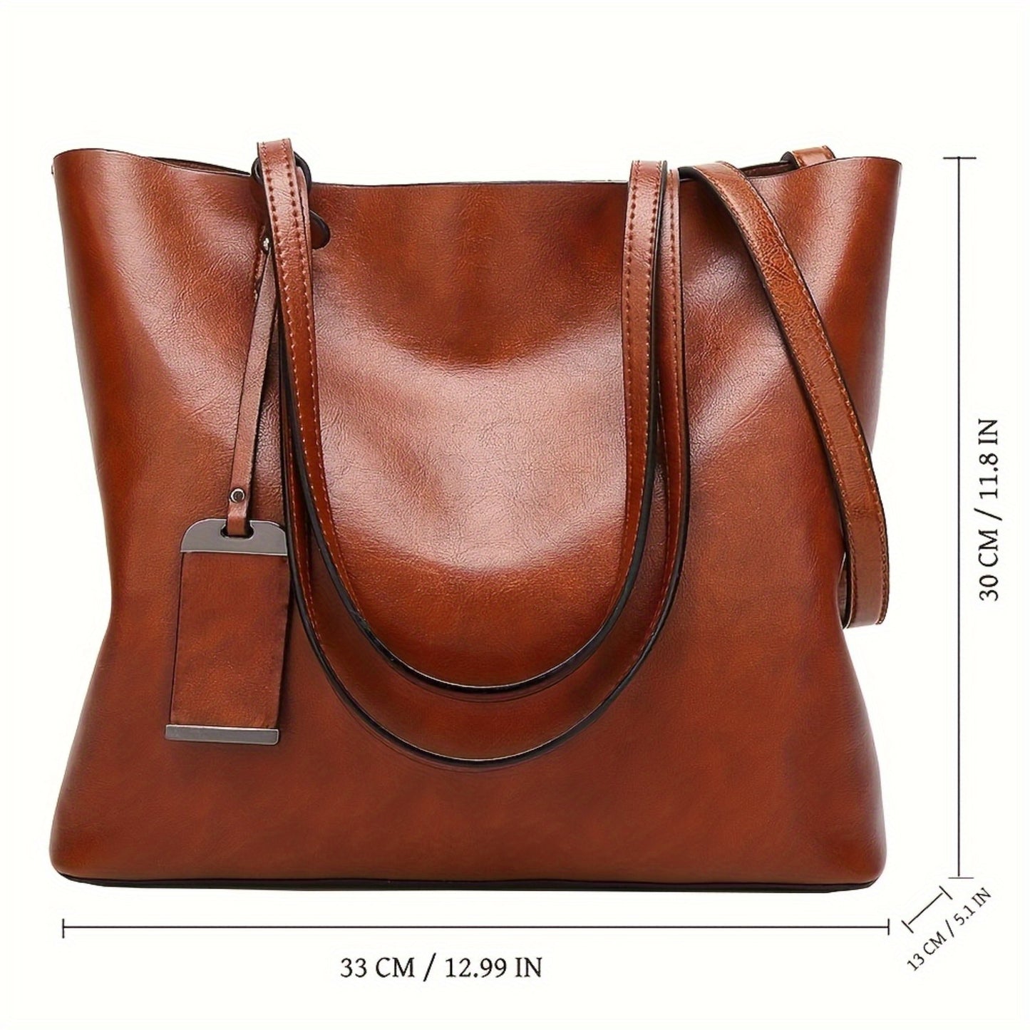 Women's Synthetic Handbag with Laptop Compartment & Detachable Strap - Golden-Tone Hardware, Zipper Closure, Spacious Work Bag for Travel, Business Meetings, Everyday Use - Available in Brown, Black, Red, Pink, Navy, Burgundy