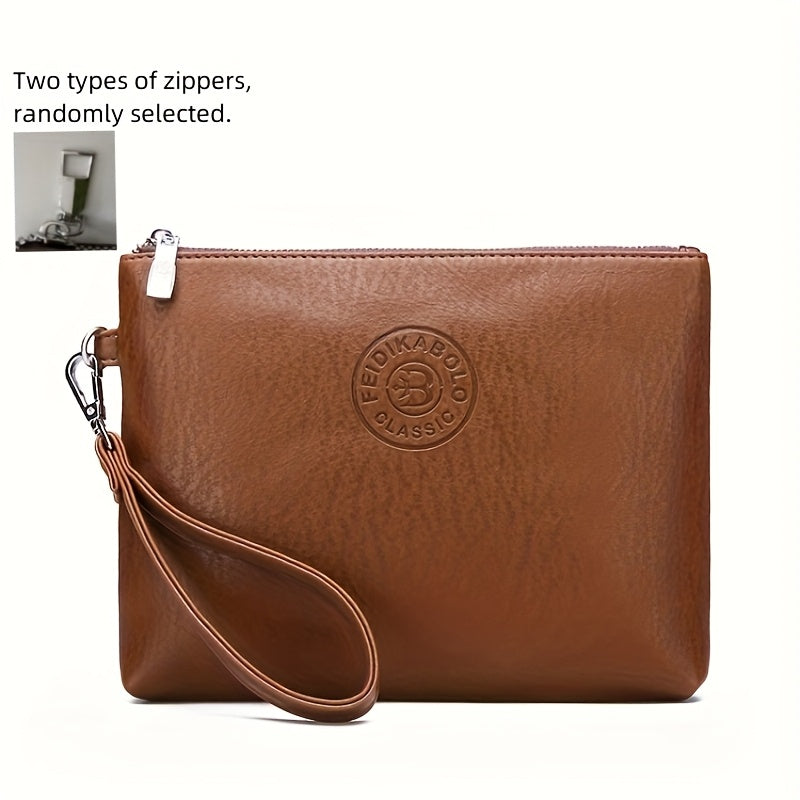 Soft Handbag For Men, Envelope Wrist Bag For Daily Commute