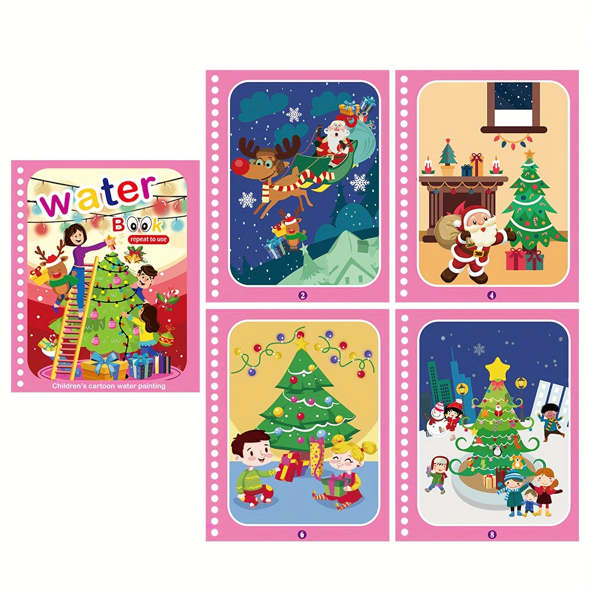1pc Reusable Coloring Book Drawing Book Painting Drawing Toys Toys For Christmas Halloween Gifts Easter Gift