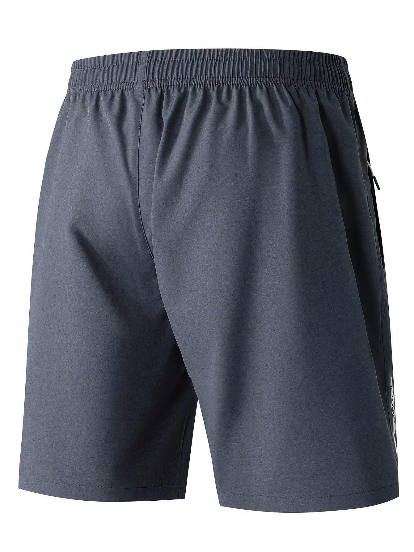 Men's Lightweight Polyester Casual Shorts with Lettering - Breathable Summer Beach & Outdoor Sports Shorts, Regular Fit, Pockets, Hand Wash or Dry Clean, Athletic Leisure Shorts | Modern Casual Shorts | Functional Pockets Des