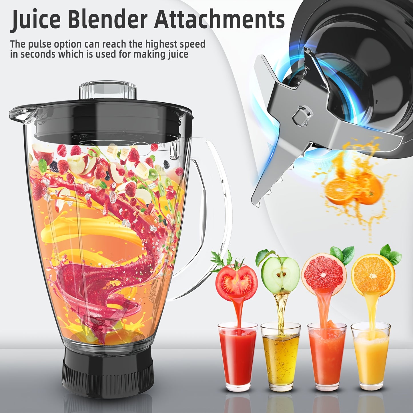 Homlee 6 in 1 Multifunctional Stand Mixer with 5.5L Stainless Steel Bowl, 2000W 6 Speed Tilt-Head Meat Grinder, Juice Blender with 1.5L Glass Jar, Multi-Functional Food Processor, Commercial Mixers for Most Home Cooks Beater