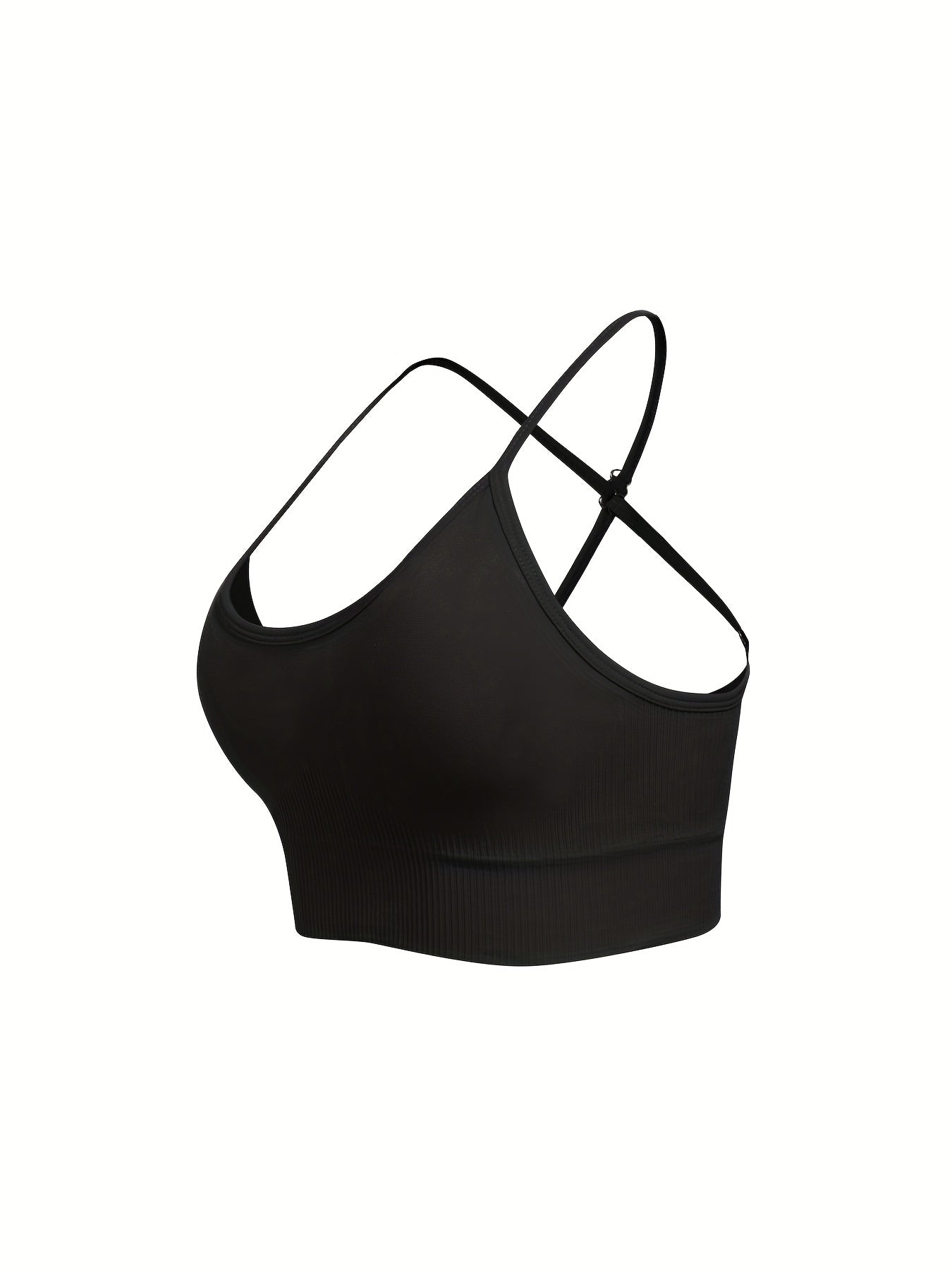 3 pcs Breathable Criss Cross Sports Bra for Women - Sleeveless Yoga Crop Top with Adjustable Straps - Perfect for Fitness and Activewear
