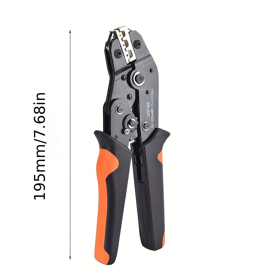 1 Set SN-02C Wire Crimping Tool Set, Insulated Wire Electrical Connectors Crimp-Butt, Ring, Spade, Terminals Cable Lugs Assortment Kit