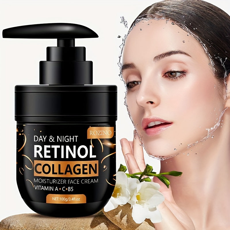 Instant 4pcs Retinol Skincare Set Firming, Moisturizing & Firming, Includes Caffeine Eye Cream, Face Cream, Moisturizing Cream, Facial and Neck Care Stick, farewell to dry, dullness, and sagging, instant touch Lift, deeply hy