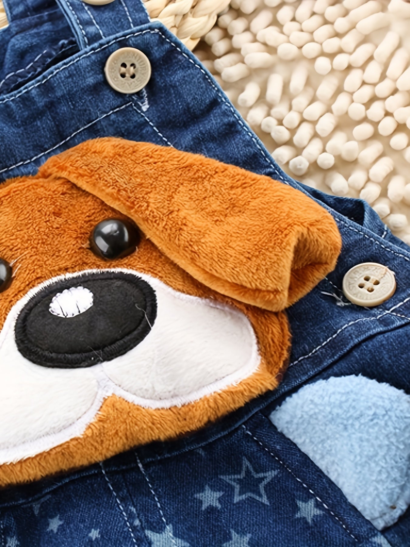 Baby Boys And Girls Cute Dog Pattern Overalls Shorts Clothes For Summer