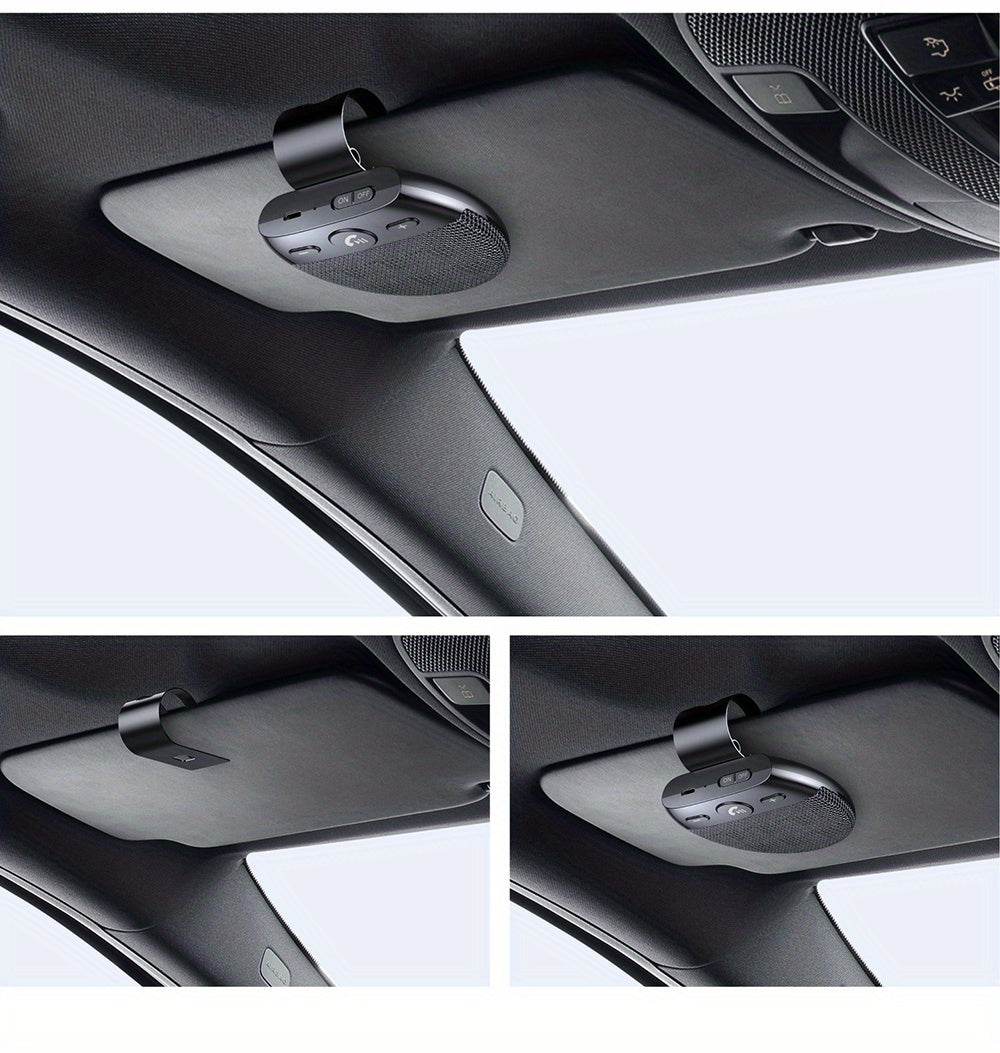 Wireless Vehicle Car V5.0 Speakers Handsfree Car Kit Hands-free Speakerphone Hands Free Sun Visor Music Player With Mic