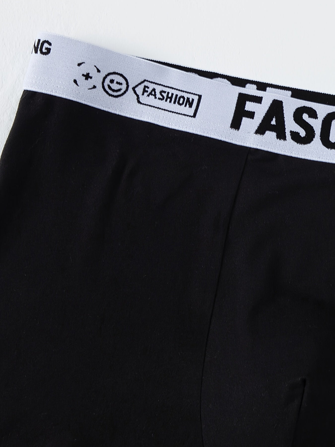 12/24pcs Men'S Boxer Briefs - Breathable, Comfortable, Stretchy Underwear with "FASON" Letter Print, Black, Casual Style, Comfortable Underwear | Stylish Boxers | Smooth Texture Fabric, Men'S Underwear, Boxer For Big Men, For