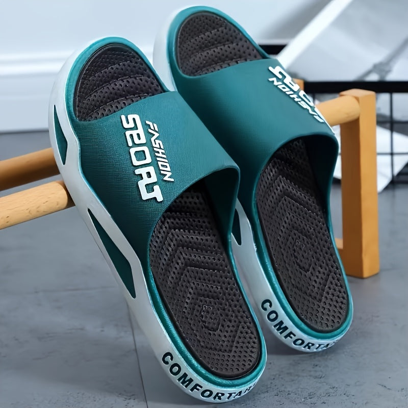 Men's & EVA Slippers - Open-Toe Non-Slip Slip- Indoor/Outdoor House, Lightweight & Arch Design, All-Season for Gym, Beach, - ///// - Casual & Training Footwear with Breathable EVA Material, Minimalist Style, and Versatile for