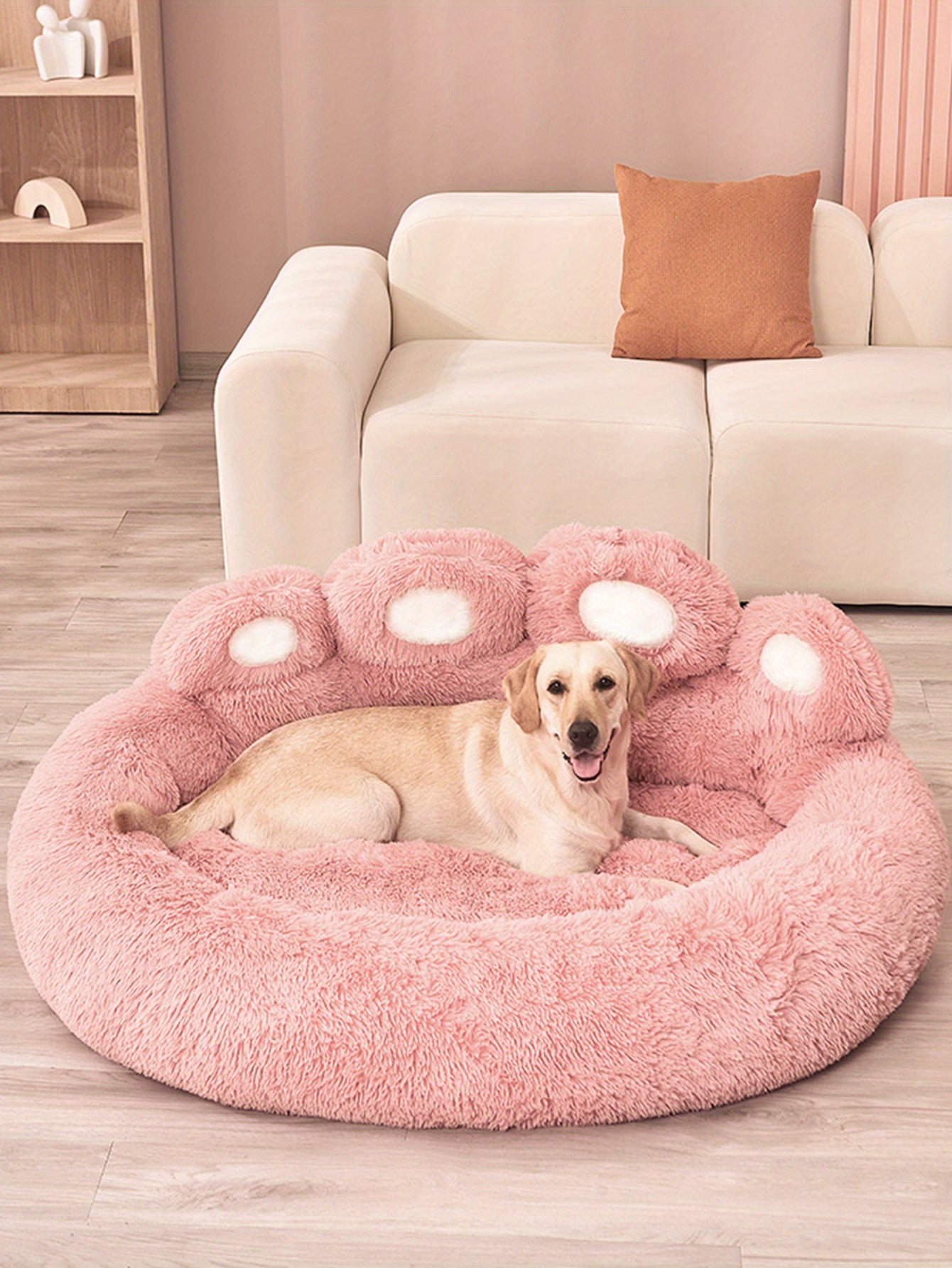 Soft Long Plush Cat kennel dog kennel winter warm pet bed Cat Bed Cat Mat Animals Sleeping Sofa Christmas Gift