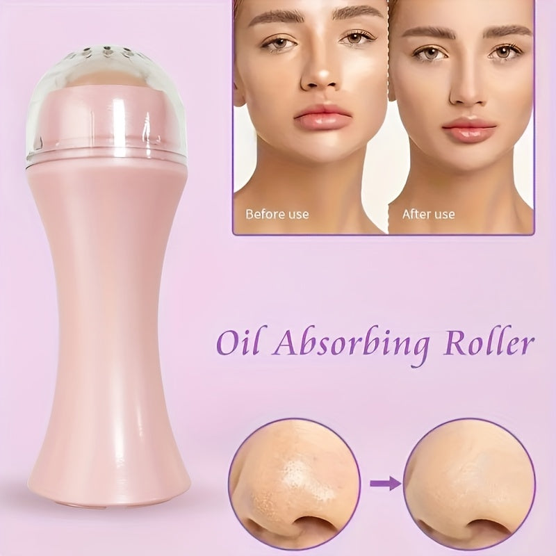 Face Oil Absorbing Roller Facial Pore Cleaning Oil Removing Massage Stick Makeup Face Skin Care Tool